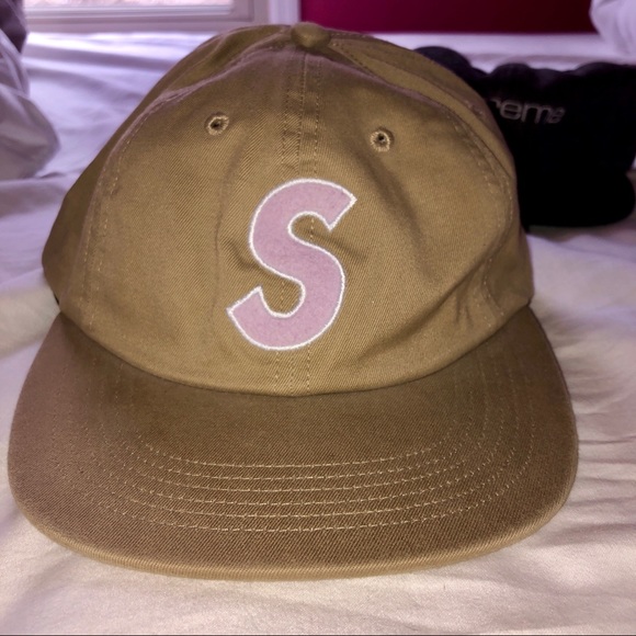 NWT supreme S logo felt 6-panel tan - Picture 2 of 5